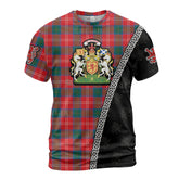 Personalized Clan Chisholm Ancient Tartan Shirt with Scotland Coat of Arms & Custom Name BC57